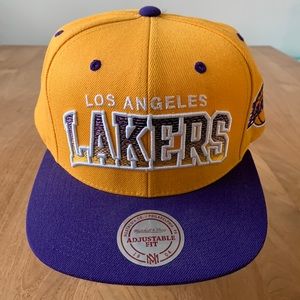 LA Lakers Mitchell & Ness SnapBack Adjustable Hat